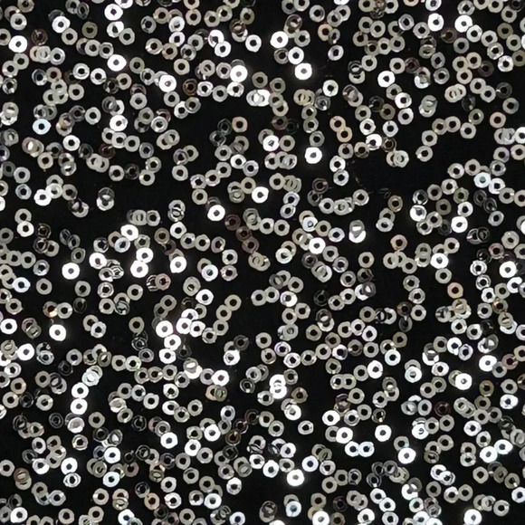 1920's Style Black  Sequin  Mini Dress  w/ Fringe by Fina LA - Picture 6 of 12